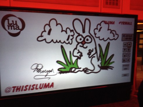 Somehow, I managed to resist the temptation to draw penises all over the #ThisisLuna Board